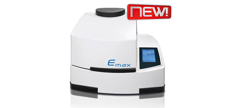 The Emax is an entirely new type of ball mill for high energy milling.